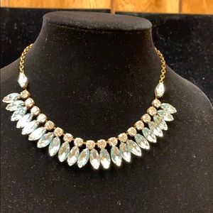 Blue crystal necklace